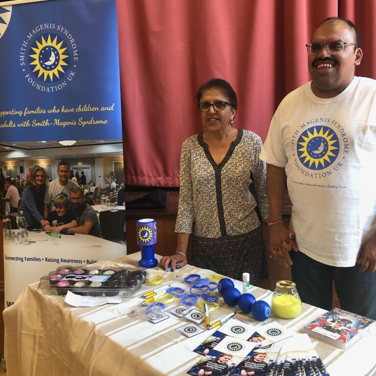 Our Awarenss Ambassadors Pam and Bal with their awareness table