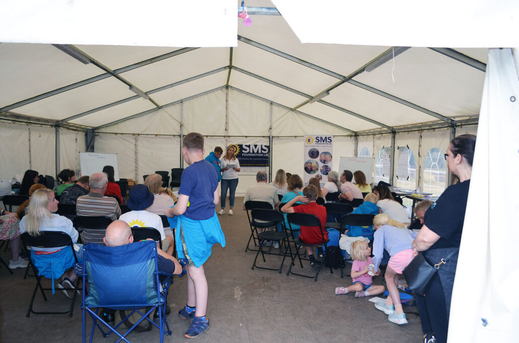 The marquee - our base at Avon Tyrrell