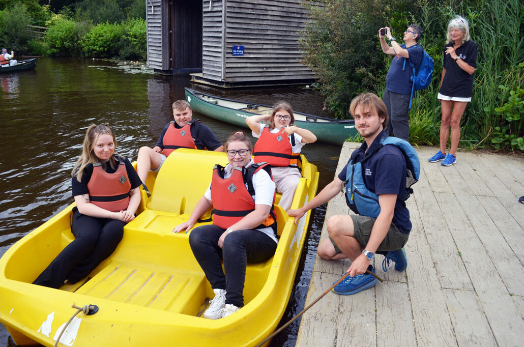 Our older SMS group ready for their pedalo