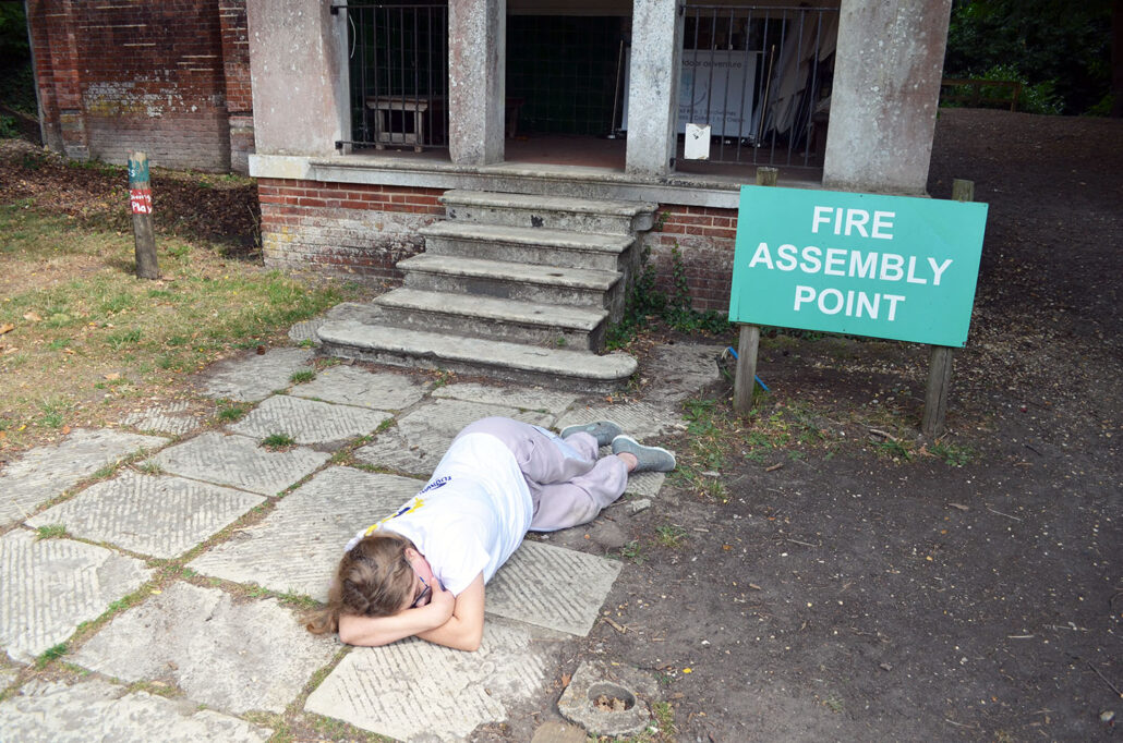 Taking a quick nap at Avon Tyrrell