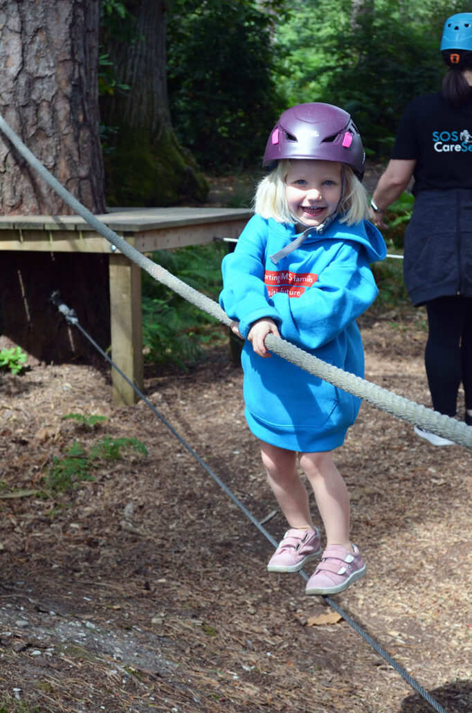 Big smiles on the low ropes