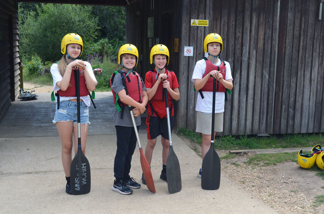 Ready to see if their raft floats