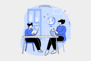 SEND illustration of teacher and student
