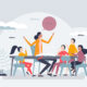 abstract illustration of education planning