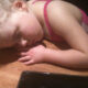 SMS Child asleep whilst up at counter