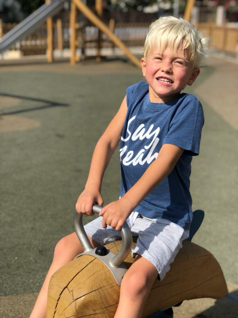 Theo back to enjoying life