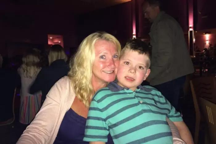 Joanne Martland with her son Louie