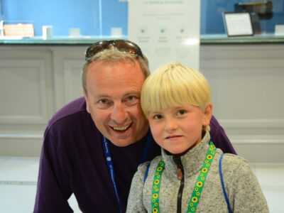 Father and son at SMS conference 2022