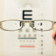 glasses and eye chart